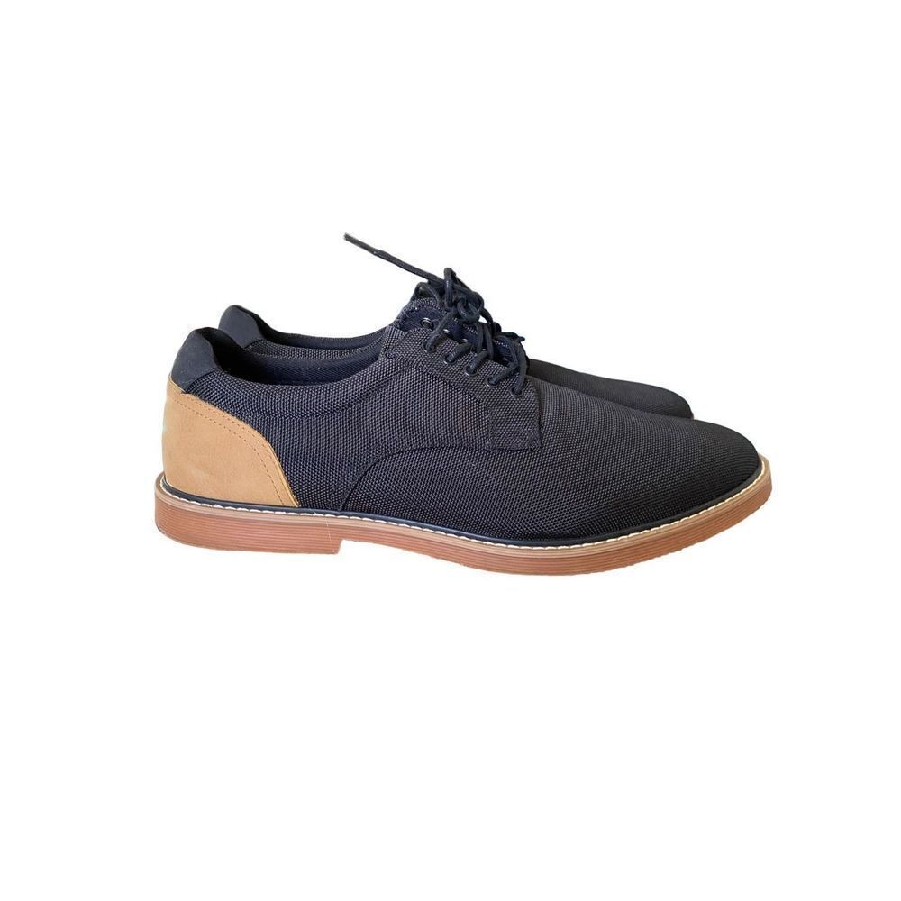 Aldo men’s casual canvas black and tan tie shoe size 12